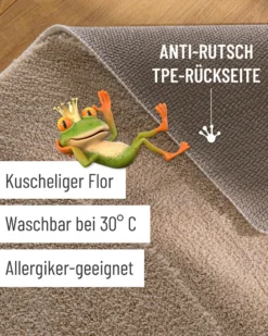 Badteppich Sand Beige 