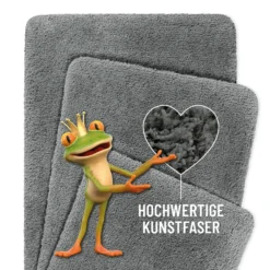 Badteppich Schiefer Grau