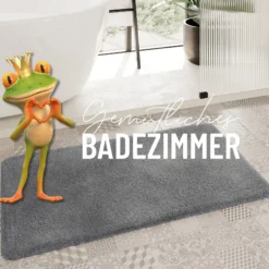 Badteppich Schiefer Grau