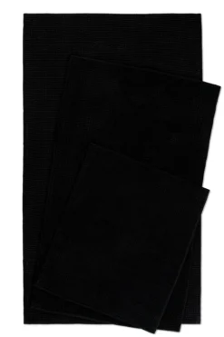 Badteppich Schwarz