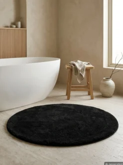 Badteppich Schwarz