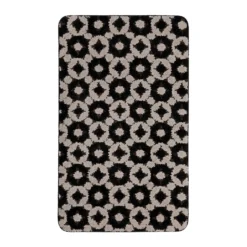 Badteppich Schwarz Taupe