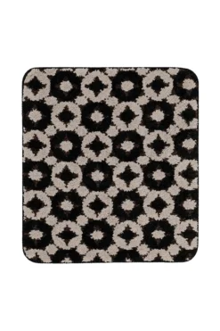 Badteppich Schwarz Taupe