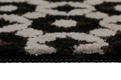 Badteppich Schwarz Taupe