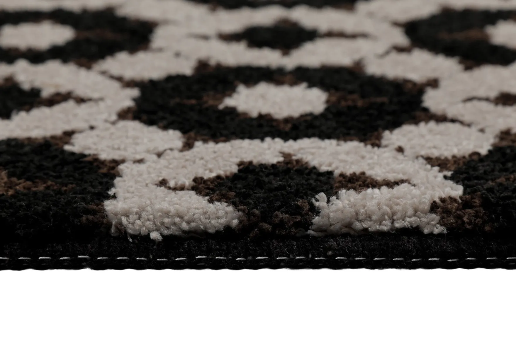 Badteppich Schwarz Taupe "J&J" WECONhome Basics