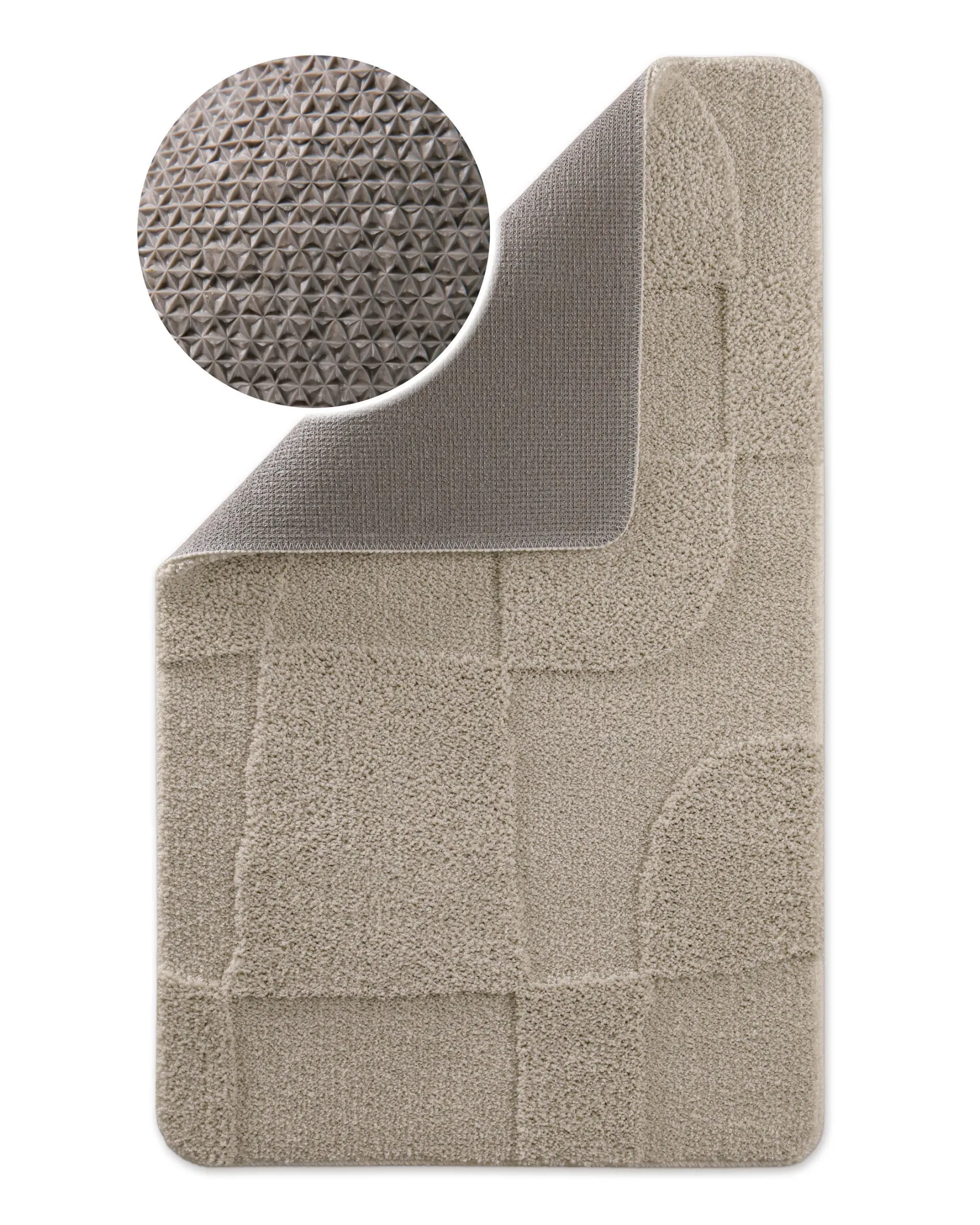 Badteppich Seiden Grau "Davie" WECONhome