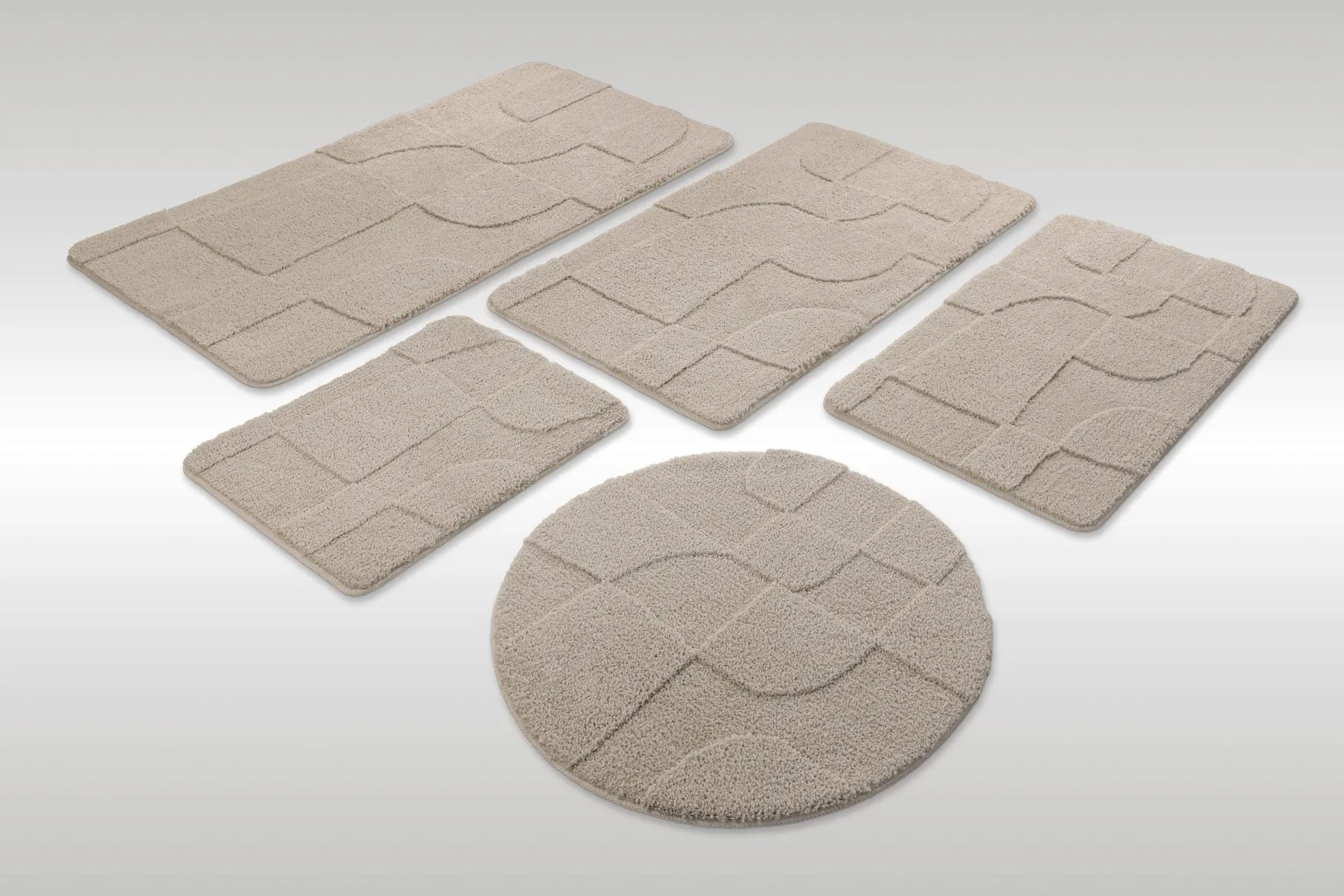 Badteppich Seiden Grau "Davie" WECONhome