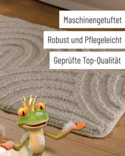Badteppich Seiden Grau "Fiete" WECONhome