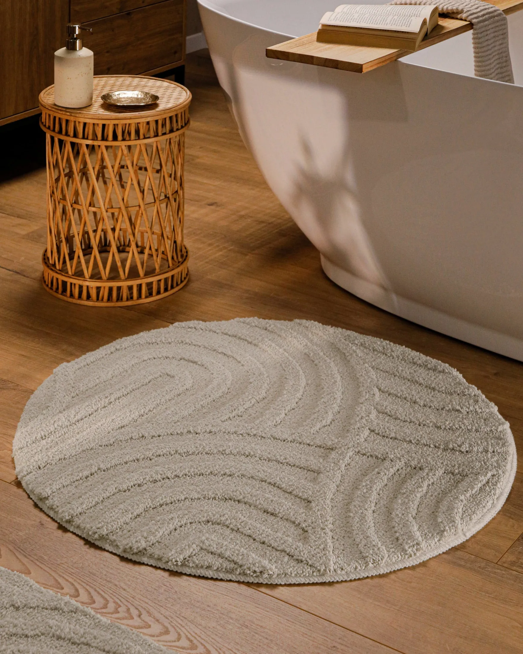 Badteppich Seiden Grau "Fiete" WECONhome