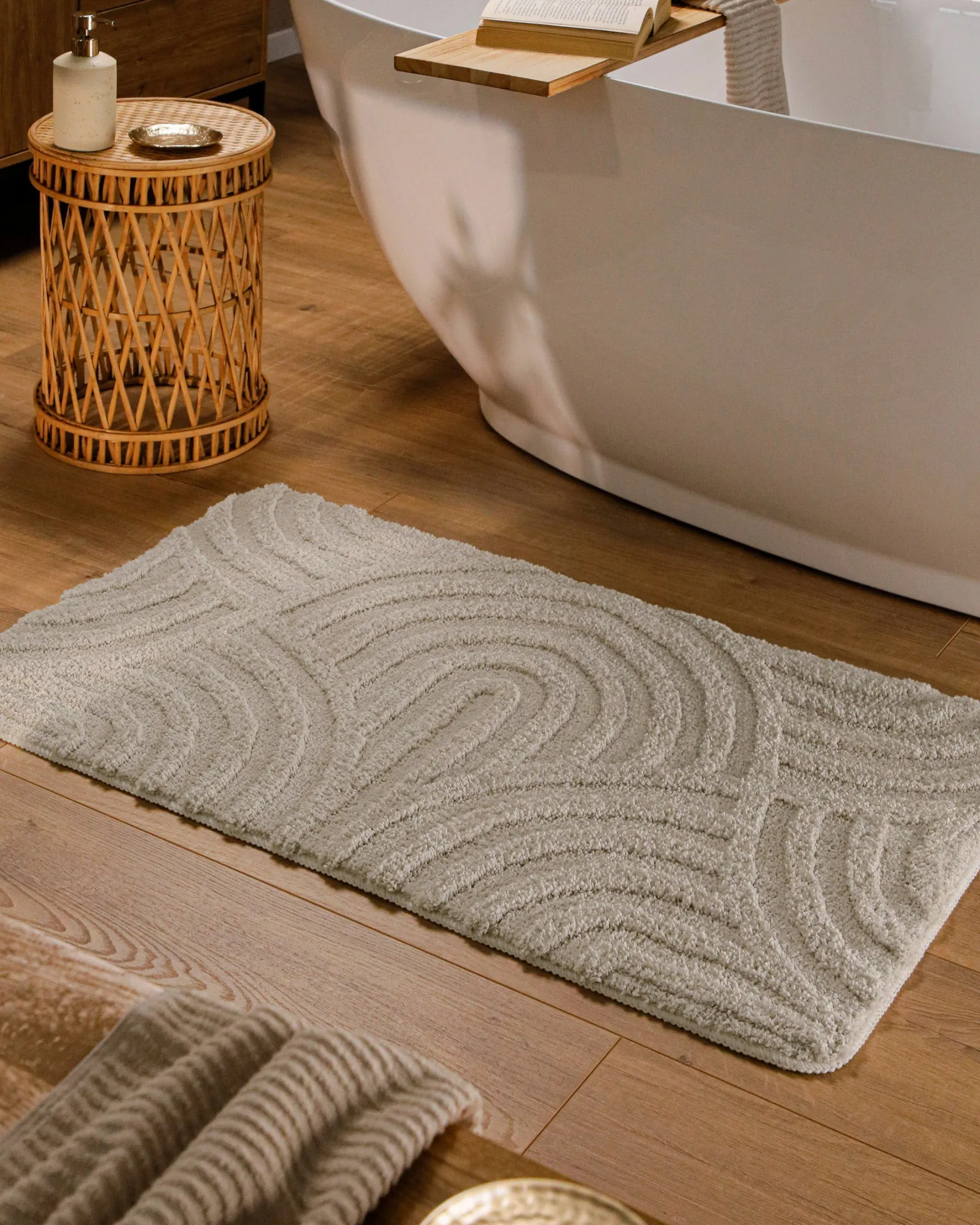Badteppich Seiden Grau "Fiete" WECONhome