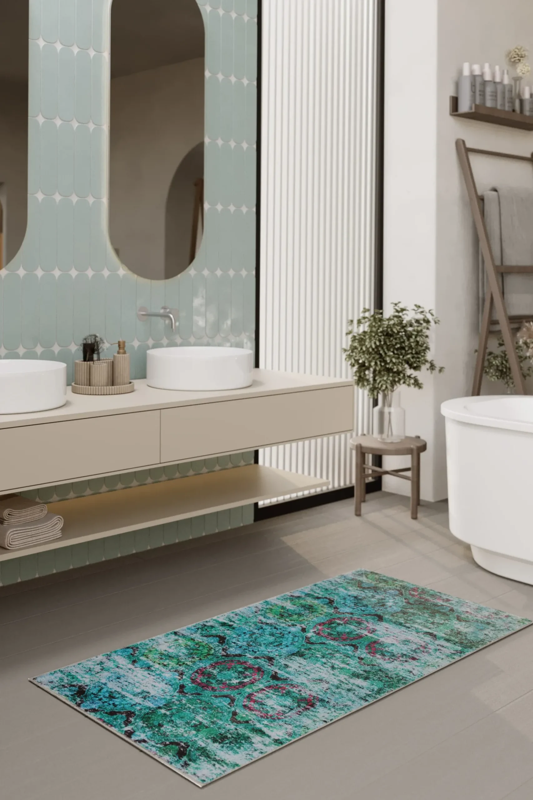 Badteppich Türkis "Beach Front" WECONhome