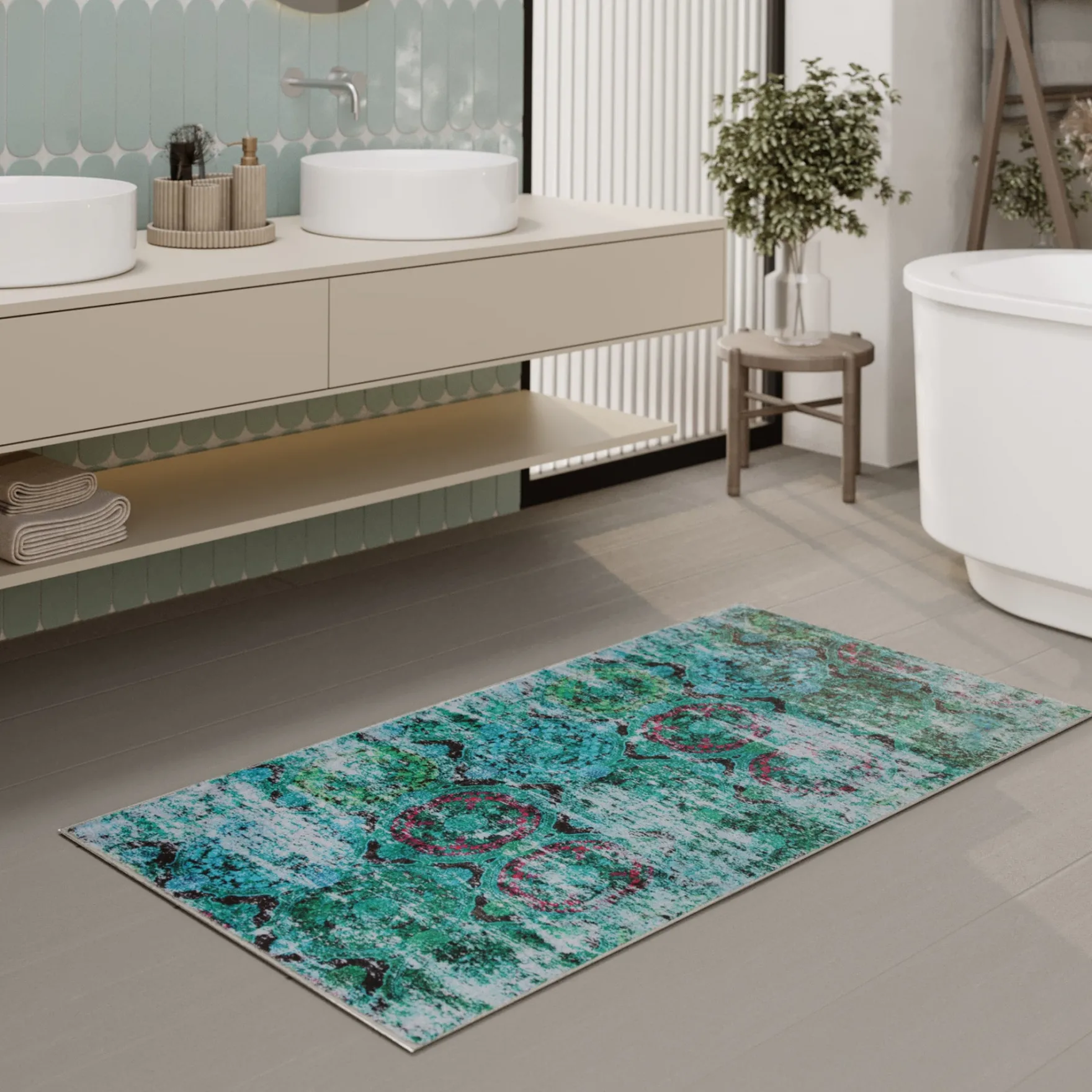 Badteppich Türkis "Beach Front" WECONhome