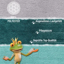 Badteppich Türkis Blau "Rio Marina" Homie Living