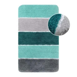 Badteppich Türkis Blau 