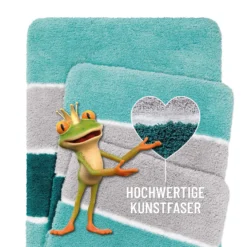 Badteppich Türkis Blau 