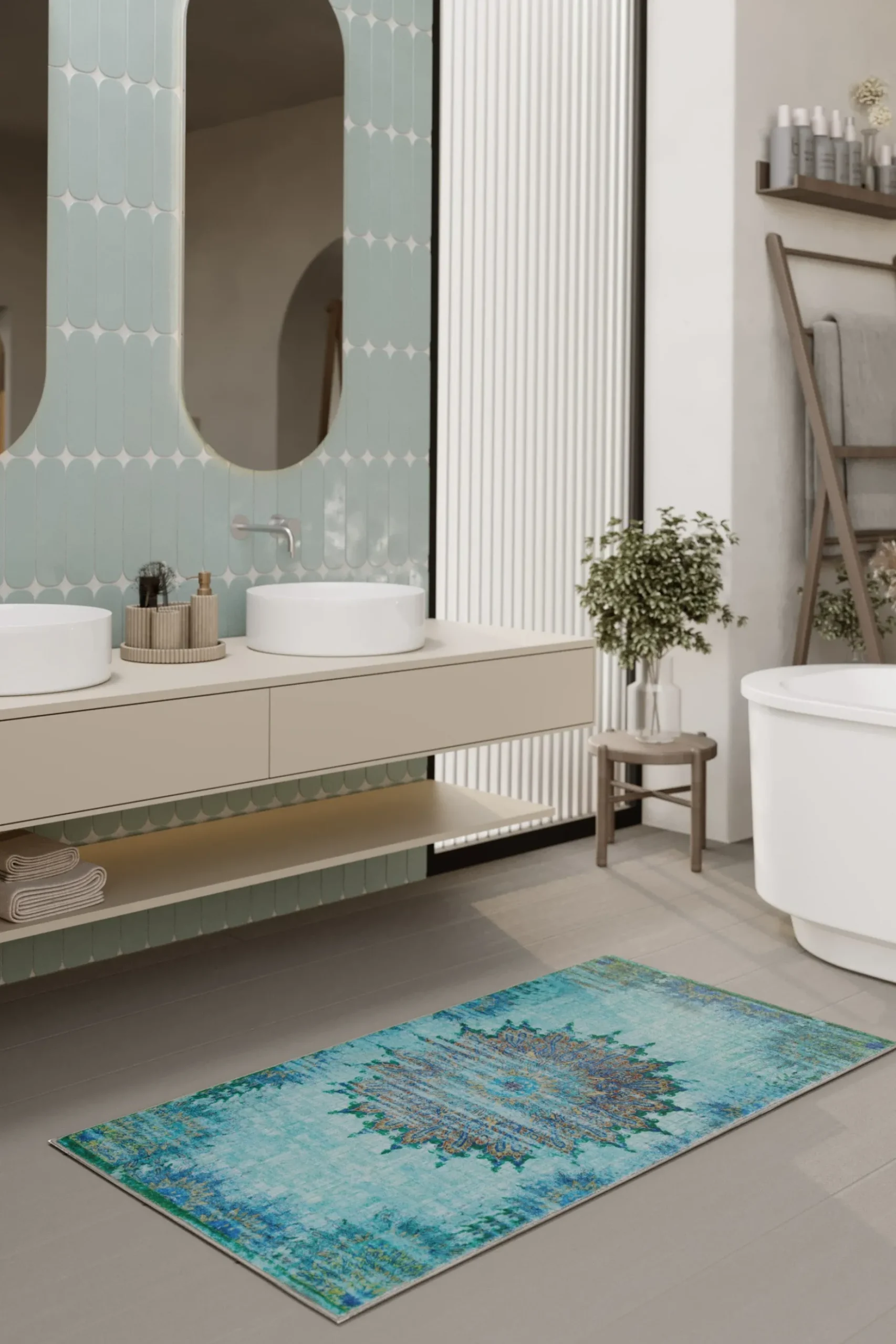 Badteppich Türkis "Healing" WECONhome