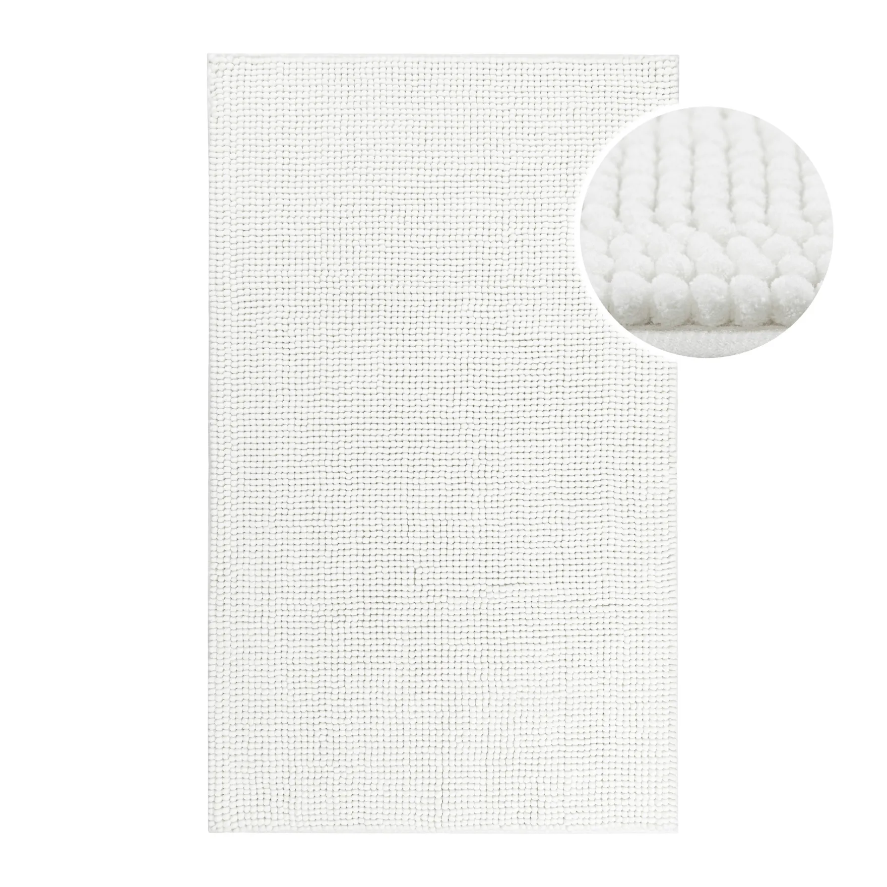 Badteppich Weiß "Balu" WECONhome Basics