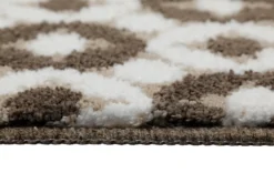 Badteppich Weiß Beige Braun 