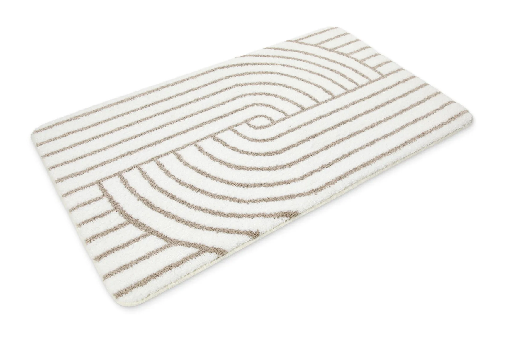 Badteppich Weiß Beige "Hilda" WECONhome Basics