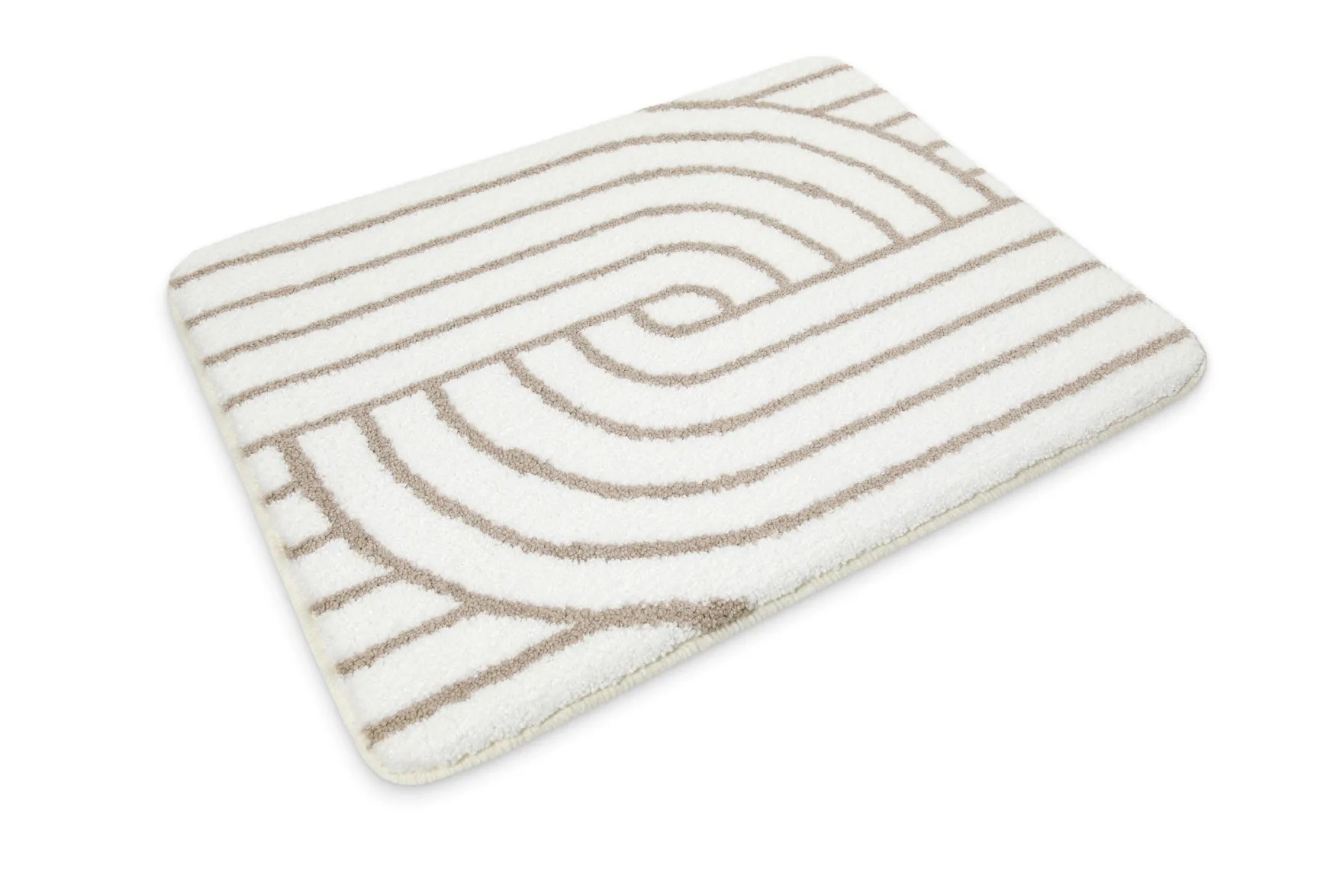 Badteppich Weiß Beige "Hilda" WECONhome Basics