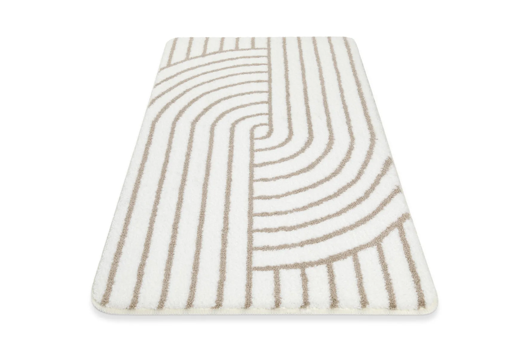 Badteppich Weiß Beige "Hilda" WECONhome Basics