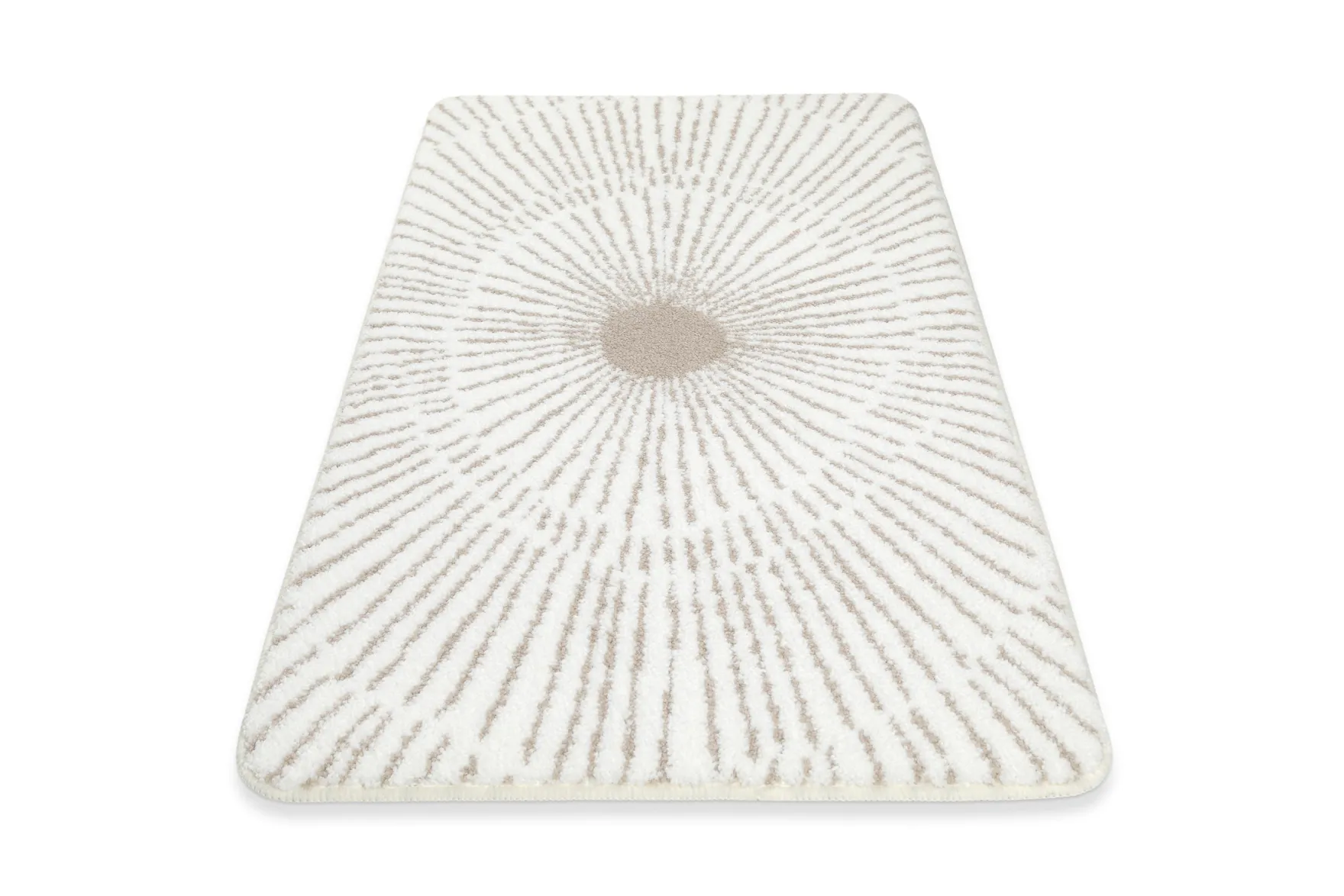 Badteppich Weiß Beige "Jasbeer" WECONhome Basics