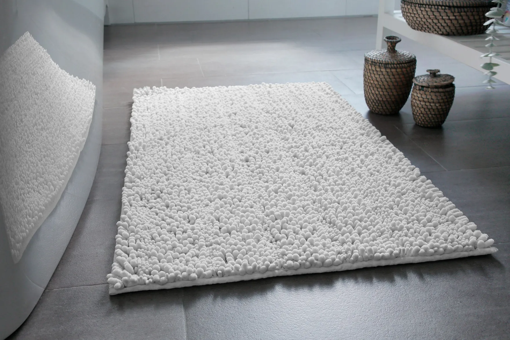 Badteppich Weiß "Benno" WECONhome Basics