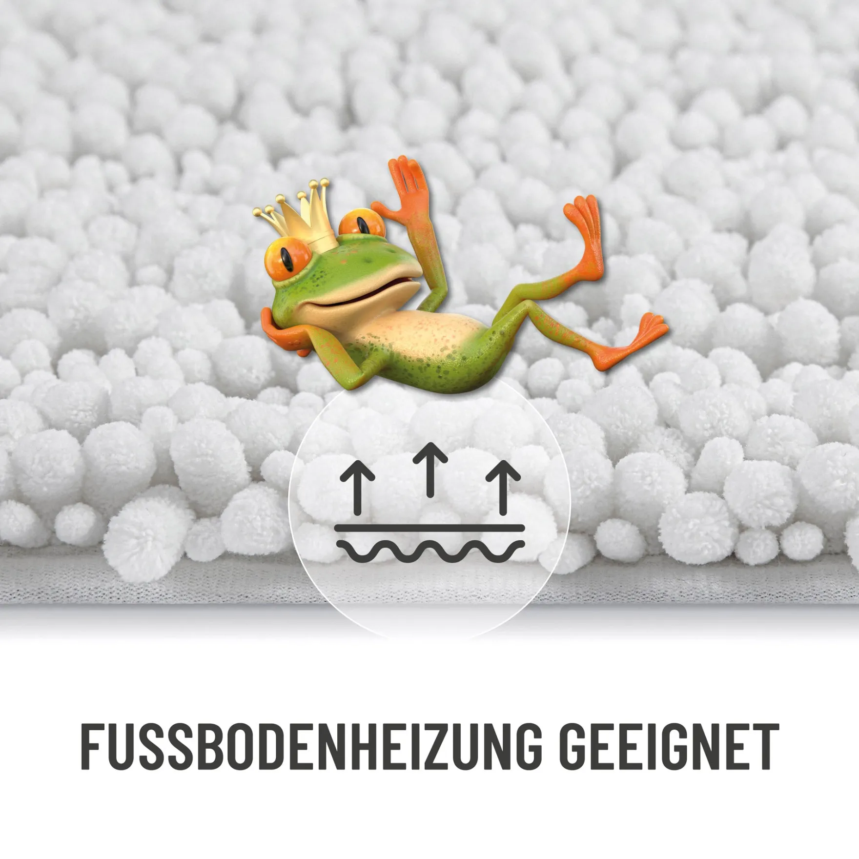 Badteppich Weiß "Benno" WECONhome Basics