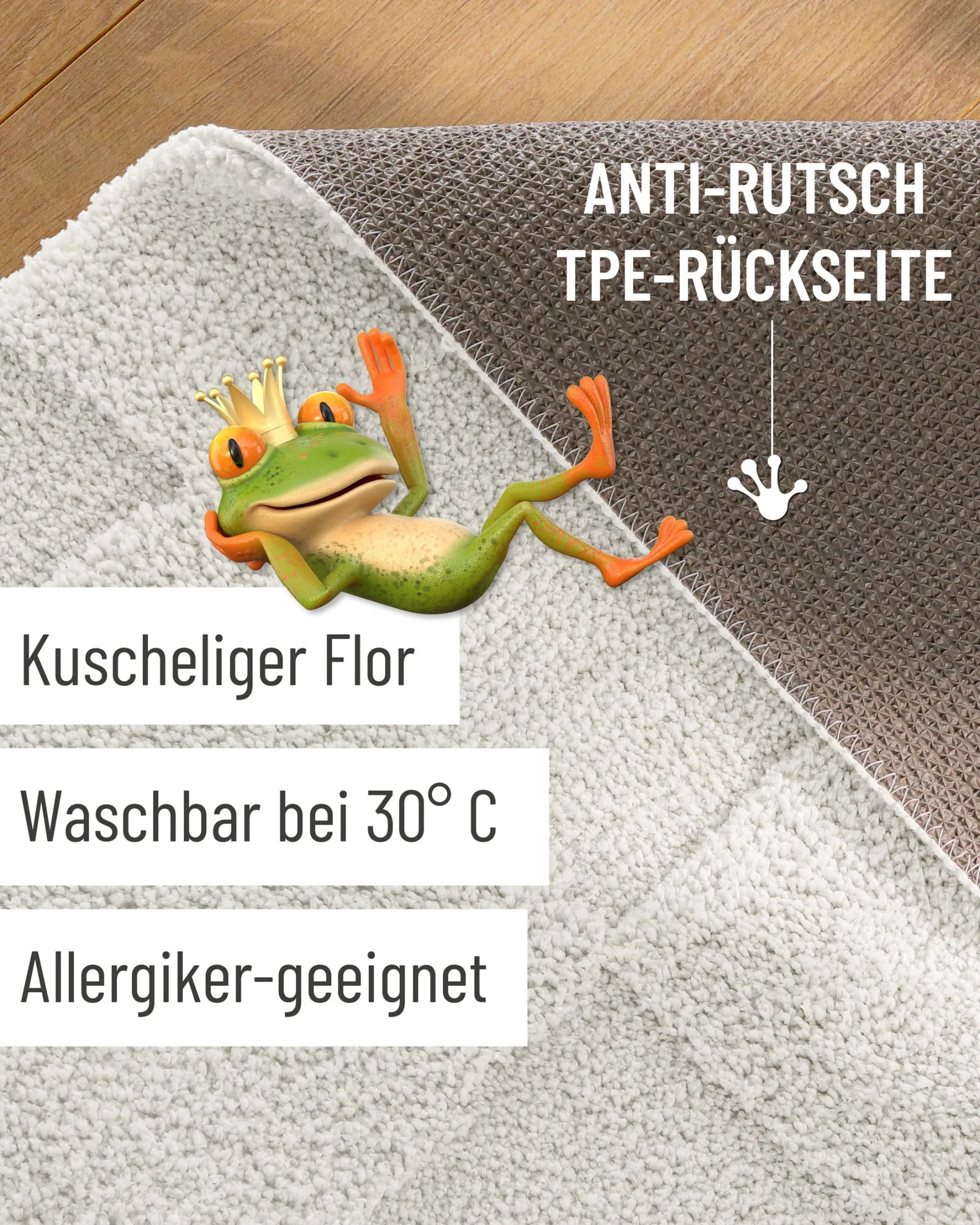 Badteppich Weiß "Davie" WECONhome