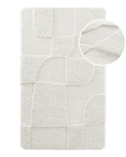Badteppich Weiß