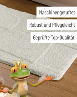 Badteppich Weiß
