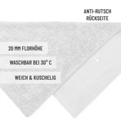 Badteppich Weiß "Erik" WECONhome Basics
