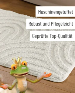 Badteppich Weiß 