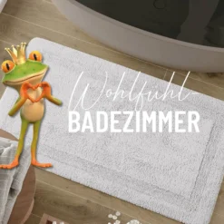Badteppich Weiß
