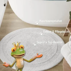 Badteppich Weiß