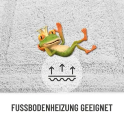 Badteppich Weiß