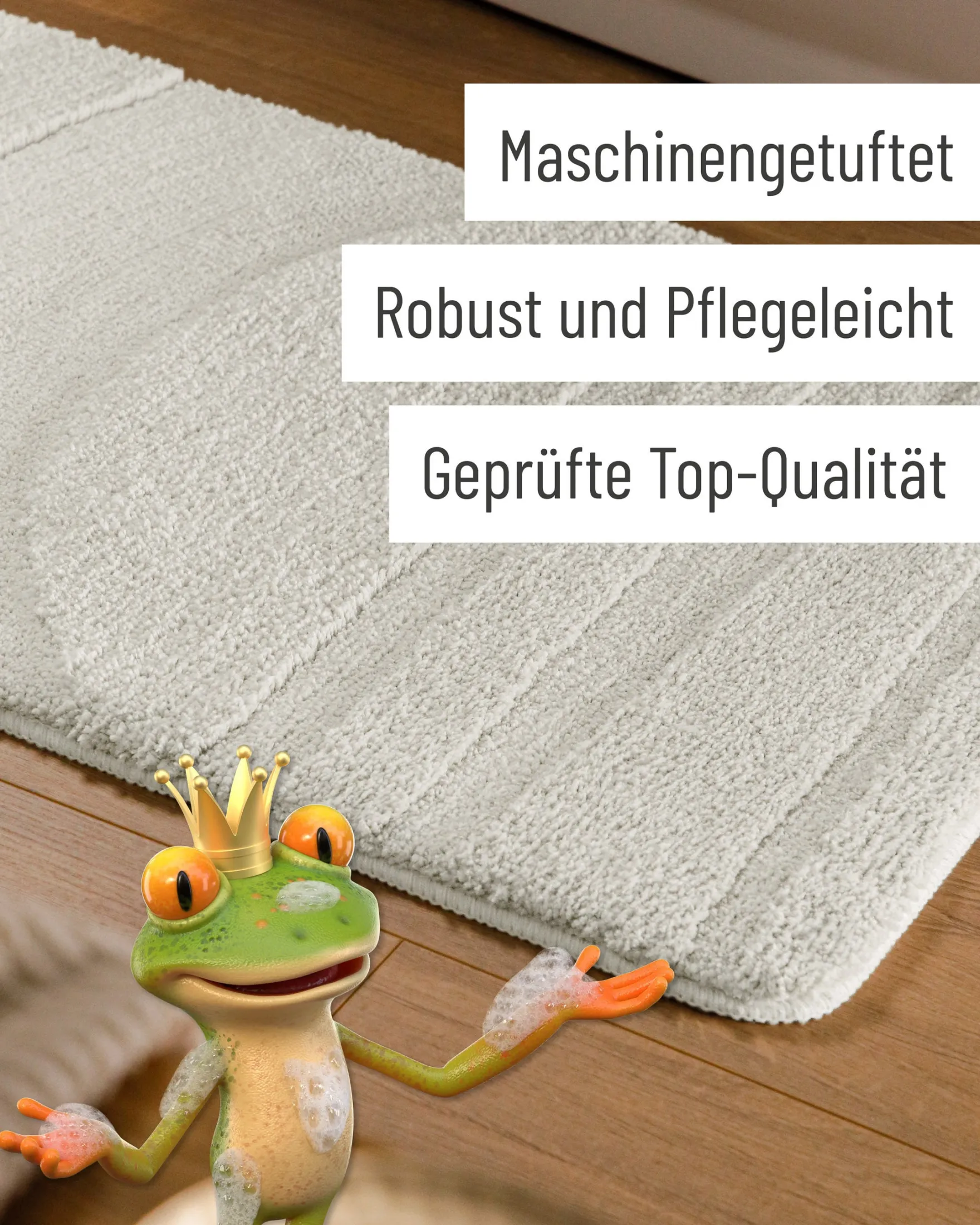 Badteppich Weiß "Marc" WECONhome