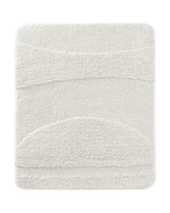 Badteppich Weiß