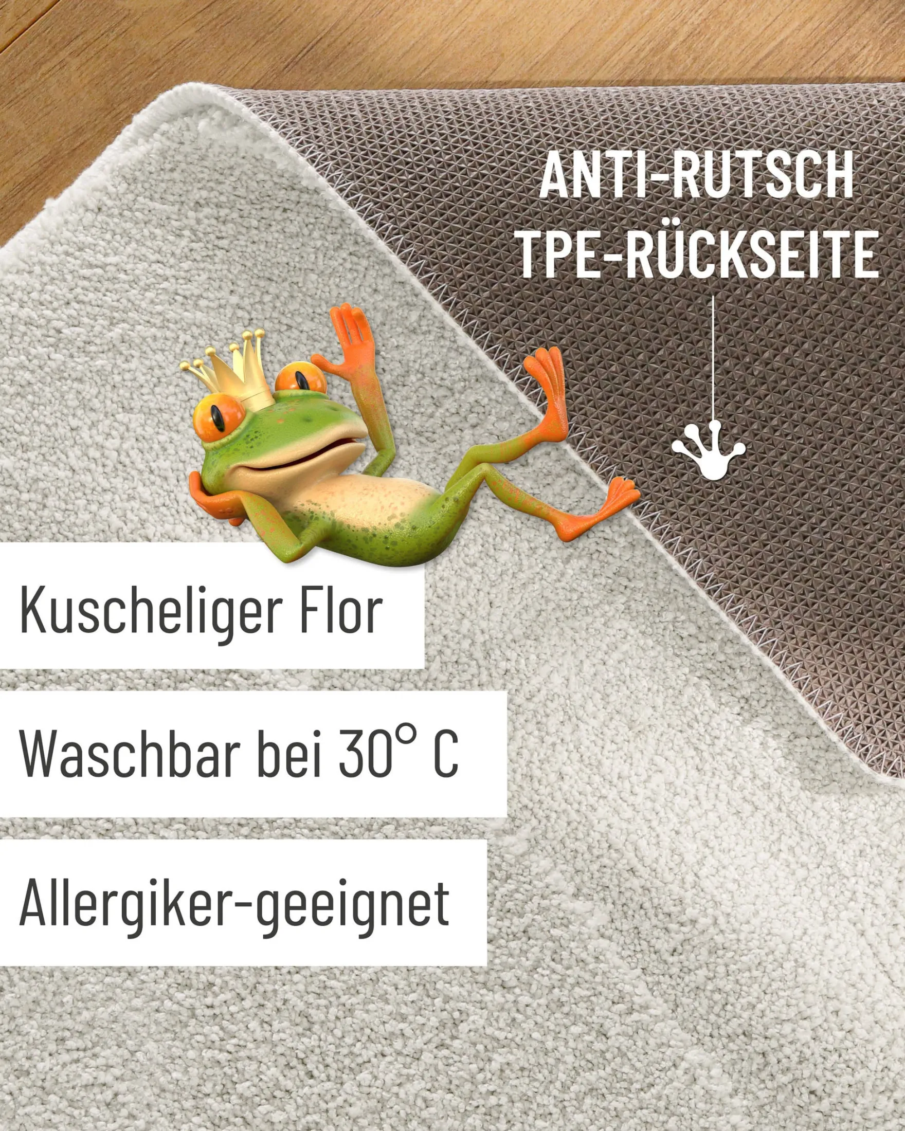 Badteppich Weiß "Marc" WECONhome