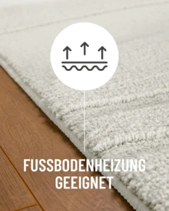 Badteppich Weiß