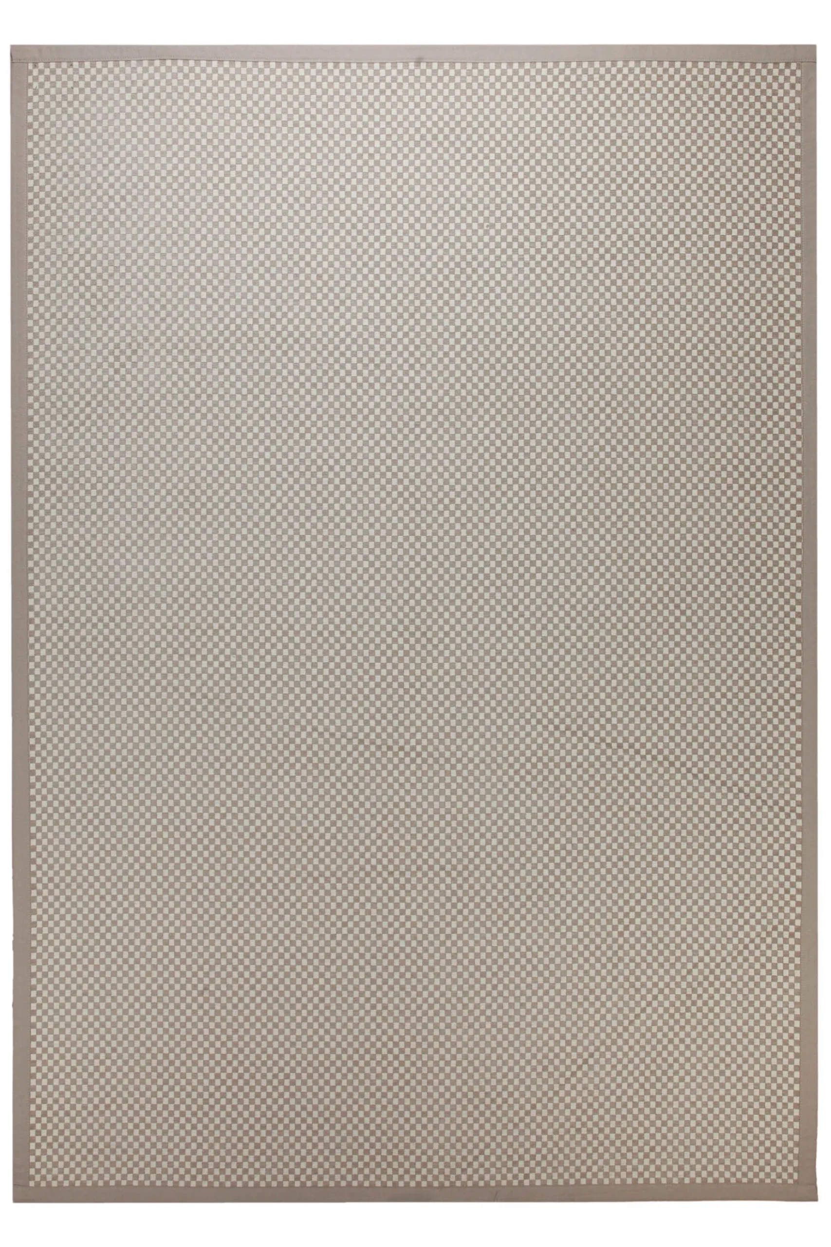 Baumwoll-Wendeteppich Estland beidseitig Feinkaro beige 160x230 cm