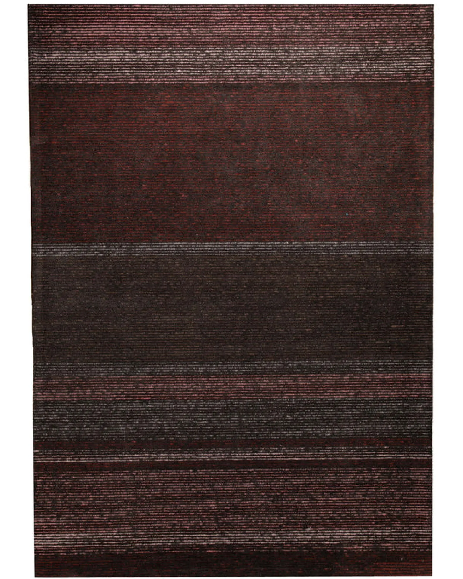 Bordeaux im Streifenlauf - Handtuft 160 x 230 cm