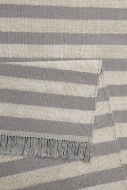 Carpets&Co. Teppich 80x150 cm Beige Grau "Noble Stripes