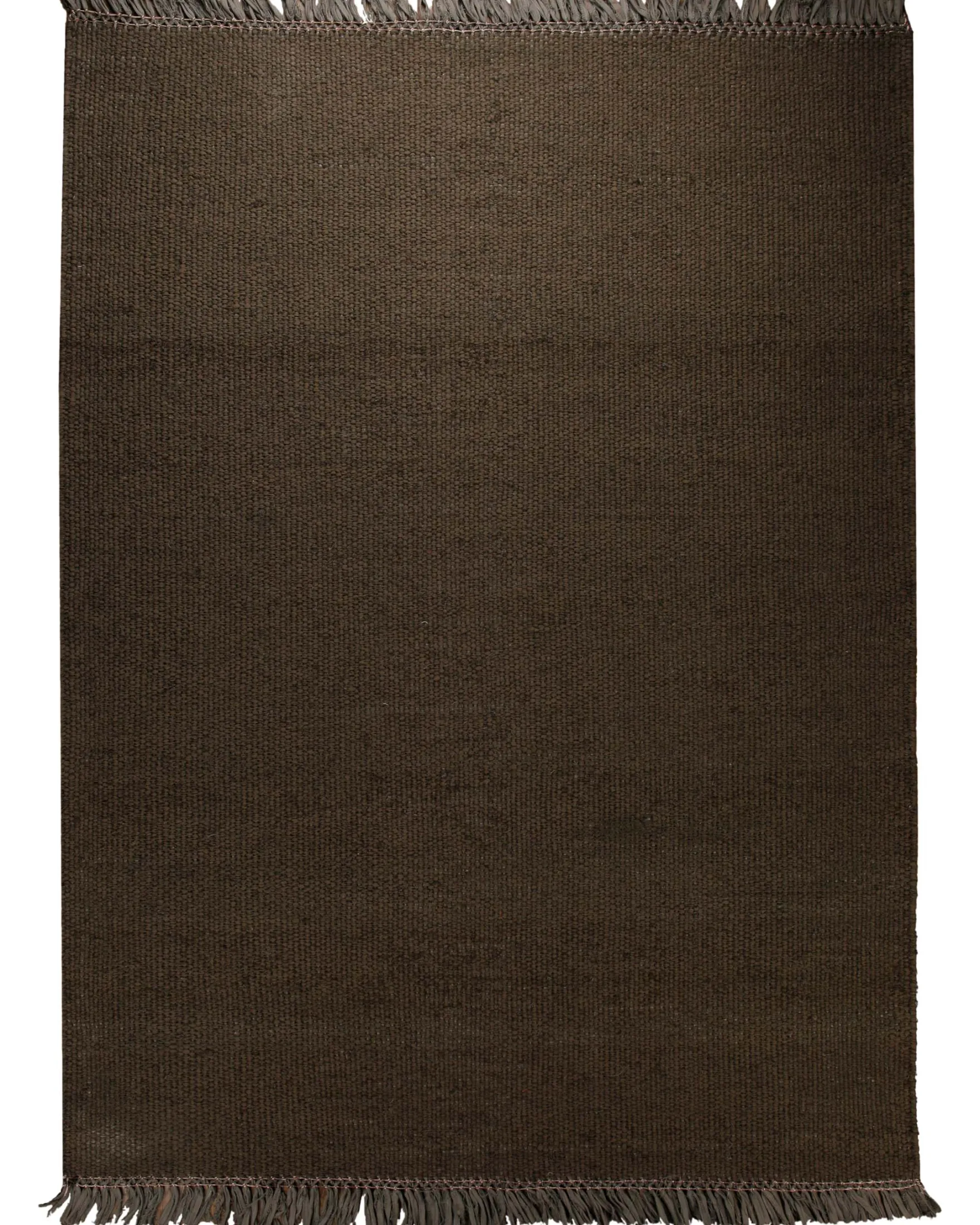 Dedon Outdoor Handwebteppich uni braun 160x230 cm