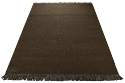 Dedon Outdoor Handwebteppich uni braun 160x230 cm