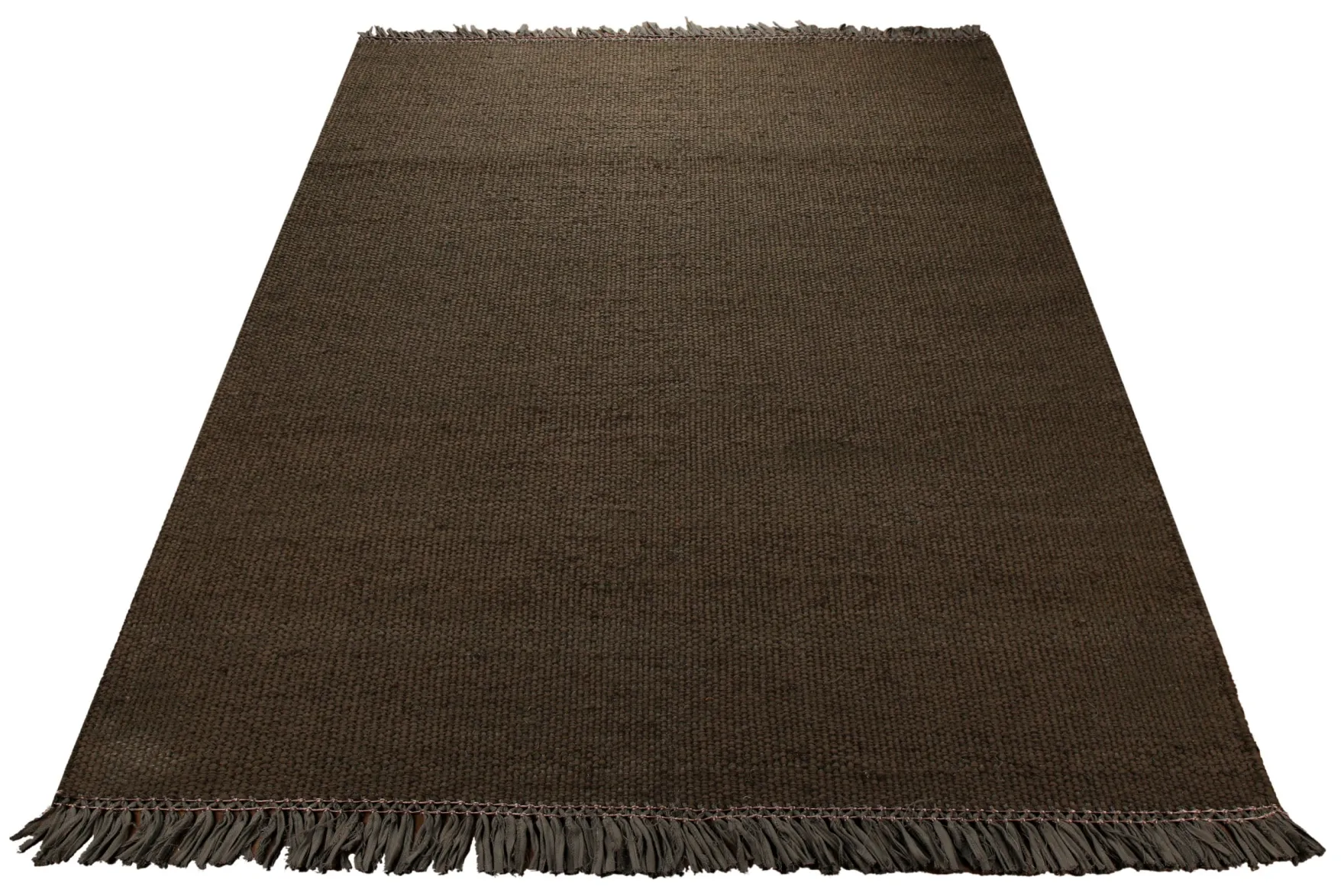 Dedon Outdoor Handwebteppich uni braun 160x230 cm