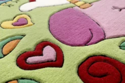 Doodle Kinderteppich Bunt Kurzflor 