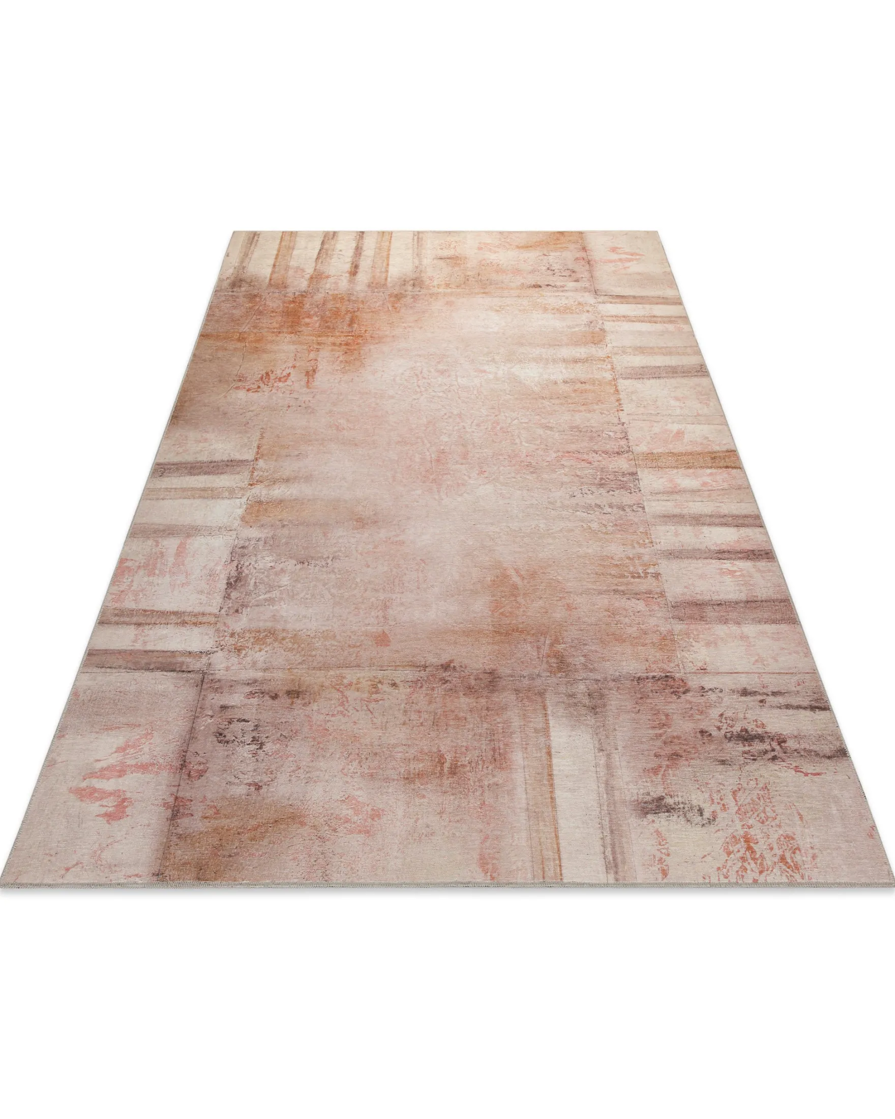 Esprit Flachgewebeteppich Beige Rot "Maui"