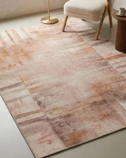 Esprit Flachgewebeteppich Beige Rot