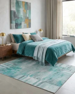 Esprit Flachgewebeteppich Blau Multi